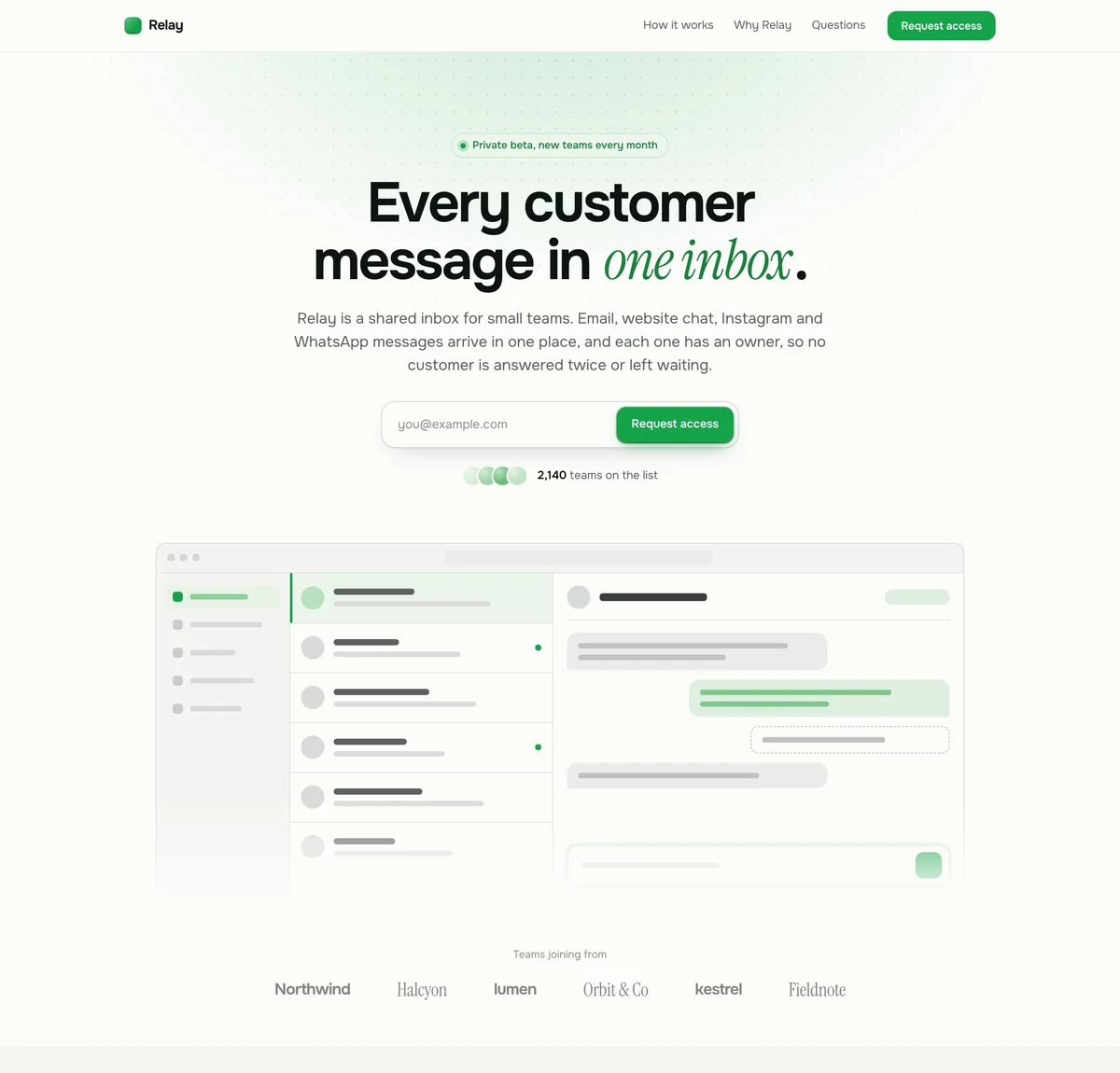 Relay: SaaS waitlist landing page template
